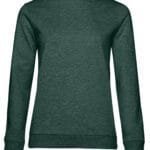 B&C WW02W Women's #Set In Sweatshirt - Heather Dark Green | Custom Printed and Embroidered