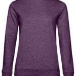B&C WW02W Women's #Set In Sweatshirt - Heather Purple | Custom Printed and Embroidered