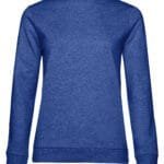 B&C WW02W Women's #Set In Sweatshirt - Heather Royal Blue | Custom Printed and Embroidered