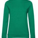 B&C WW02W Women's #Set In Sweatshirt - Kelly Green | Custom Printed and Embroidered