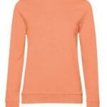 B&C WW02W Women's #Set In Sweatshirt - Melon Orange | Custom Printed and Embroidered