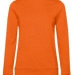 B&C WW02W Women's #Set In Sweatshirt - Pure Orange | Custom Printed and Embroidered