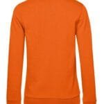 B&C WW02W Women's #Set In Sweatshirt - Pure Orange | Custom Printed and Embroidered