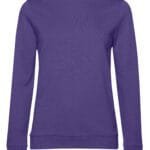 B&C WW02W Women's #Set In Sweatshirt - Radiant Purple | Custom Printed and Embroidered
