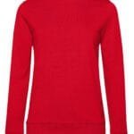 B&C WW02W Women's #Set In Sweatshirt - Red | Custom Printed and Embroidered