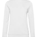 B&C WW02W Women's #Set In Sweatshirt - White | Custom Printed and Embroidered