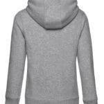 B&C WW03Q QUEEN Zipped Hood_° - Heather Grey | Custom Printed and Embroidered