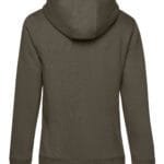 B&C WW03Q QUEEN Zipped Hood_° - Khaki | Custom Printed and Embroidered