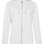 B&C WW03Q QUEEN Zipped Hood_° - White | Custom Printed and Embroidered