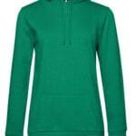 B&C WW04W Women's #Hooded Sweat - Kelly Green | Custom Printed and Embroidered