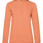 B&C WW04W Women's #Hooded Sweat - Melon Orange | Custom Printed and Embroidered