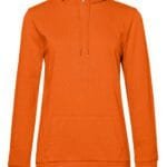 B&C WW04W Women's #Hooded Sweat - Pure Orange | Custom Printed and Embroidered