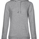 B&C WW34B Inspire Hooded/ Women_° - Heather Grey | Custom Printed and Embroidered
