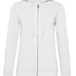 B&C WW36B Inspire Zipped Hood/ Women_° - White | Custom Printed and Embroidered