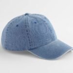 Beechfield B105 Denim Cap - Mid Blue | Custom Printed and Embroidered
