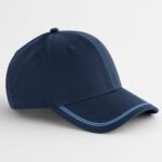 Beechfield B166R Match Day Cap - Navy/Sky | Custom Printed and Embroidered