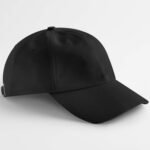 Beechfield B26N EarthAware® Organic Cotton Studio Cap - Black | Custom Printed and Embroidered