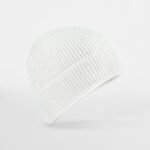 Beechfield B325R Streetlite Reflective Beanie - White | Custom Printed and Embroidered