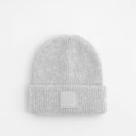 Beechfield B336B Kids Cuff Tonal Patch Beanie - Cloudy Grey | Custom Printed and Embroidered