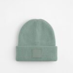 Beechfield B336B Kids Cuff Tonal Patch Beanie - Dusty Green | Custom Printed and Embroidered