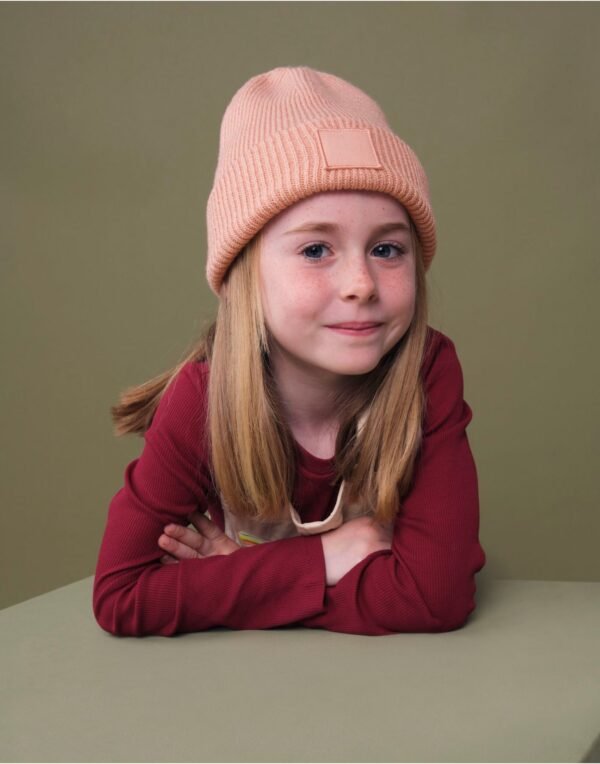 Beechfield B336B Kids Cuff Tonal Patch Beanie | Custom Printed and Embroidered