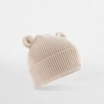 Beechfield B340A Organic Baby Bear Beanie - Almond | Custom Printed and Embroidered