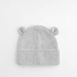Beechfield B340A Organic Baby Bear Beanie - Cloudy Grey | Custom Printed and Embroidered