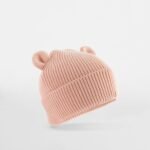 Beechfield B340A Organic Baby Bear Beanie - Peach | Custom Printed and Embroidered