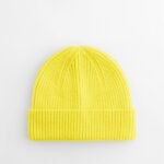 Beechfield B381B Kids Fashion Beanie - Lemon | Custom Printed and Embroidered
