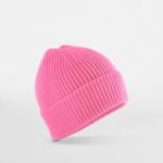 Beechfield B381B Kids Fashion Beanie - True Pink | Custom Printed and Embroidered