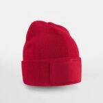 Beechfield B445B Kids Original Patch Beanie - Classic Red | Custom Printed and Embroidered