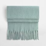 Beechfield B496R Fluffy Scarf - Dusty Green | Custom Printed and Embroidered