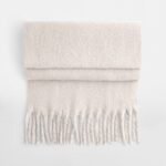 Beechfield B496R Fluffy Scarf - Natural Stone | Custom Printed and Embroidered
