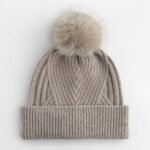 Beechfield B529 Snow Luxe Beanie - Natural Stone | Custom Printed and Embroidered