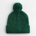 Beechfield B530R Fan Patch Beanie - Bottle Green | Custom Printed and Embroidered