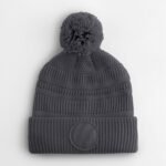 Beechfield B530R Fan Patch Beanie - Graphite | Custom Printed and Embroidered