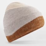 Beechfield B532 Soft Wave Beanie - Oatmeal/Natural Stone/Biscuit | Custom Printed and Embroidered