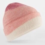 Beechfield B532 Soft Wave Beanie - Rose/Peach/Vanilla | Custom Printed and Embroidered