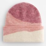 Beechfield B532 Soft Wave Beanie - Rose/Peach/Vanilla | Custom Printed and Embroidered