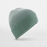 Beechfield B533 Dip Dye Beanie - Dusty Green Dip Dye | Custom Printed and Embroidered