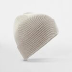 Beechfield B533 Dip Dye Beanie - Natural Stone Dip Dye | Custom Printed and Embroidered