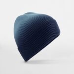 Beechfield B533 Dip Dye Beanie - Navy Dip Dye | Custom Printed and Embroidered
