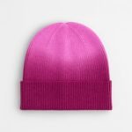 Beechfield B533 Dip Dye Beanie - Pink Dip Dye | Custom Printed and Embroidered