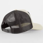 Beechfield B636 Appliqué Patch 5 Panel Trucker - Stone/Shadow Grey | Custom Printed and Embroidered