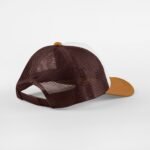 Beechfield B639 Retro 5 Panel Trucker - Chocolate/Dark Amber | Custom Printed and Embroidered