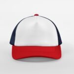 Beechfield B639 Retro 5 Panel Trucker - Navy/Red | Custom Printed and Embroidered
