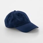 Beechfield B653B Junior Low Profile 6 Panel Dad Cap - Navy | Custom Printed and Embroidered