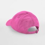 Beechfield B653B Junior Low Profile 6 Panel Dad Cap - True Pink | Custom Printed and Embroidered