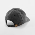 Beechfield B655B Junior Low Profile Vintage Cap - Vintage Black | Custom Printed and Embroidered