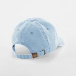Beechfield B655B Junior Low Profile Vintage Cap - Vintage Light Blue | Custom Printed and Embroidered